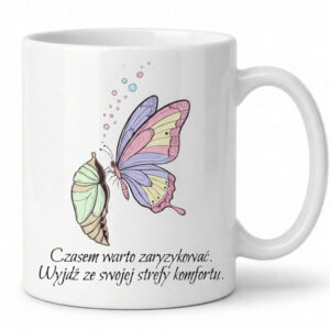 Kubek motywacyjny โCzasem warto zaryzykowaฤโ